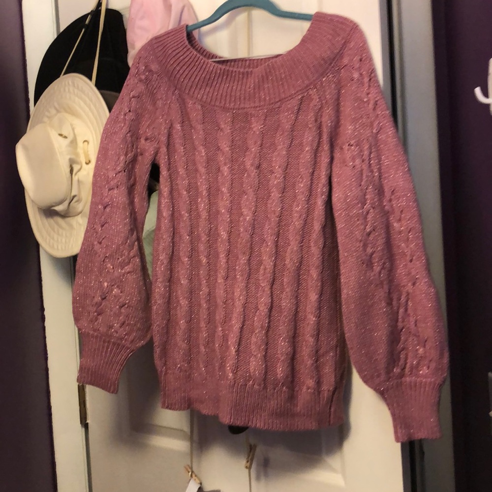 New York and company oversized pink sweater M